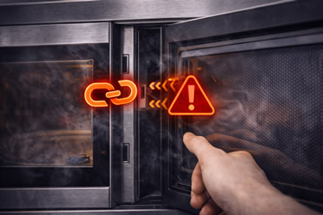 la puerta no cierra o no engancha de los microondas Teka