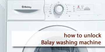 how to unlock a balay washing machine