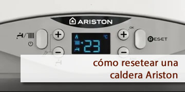 cómo resetear una caldera Ariston