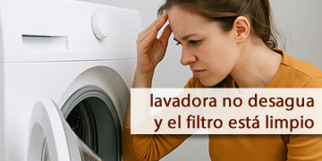 Lavadora No Desagua y el Filtro Está Limpio