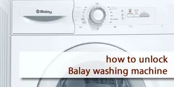 Steps to unlock Balay washing machine