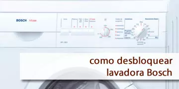 cómo desbloquear una lavadora Bosch