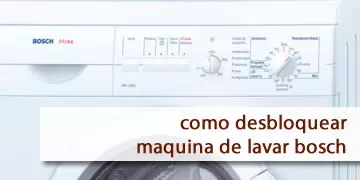 como desbloquear uma máquina de lavar roupa bosch