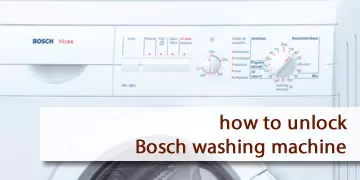 steps to unlock Bosch washing machines