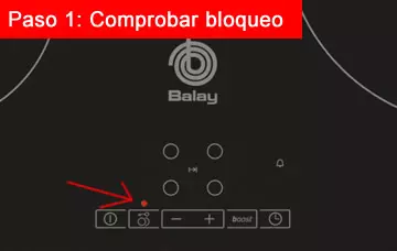 paso 1 comprobar el bloqueo