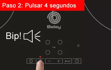 paso 2 pulsar 4 segundos