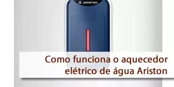 etapas de como funciona a maioria dos aquecedores elétricos de água da marca Ariston