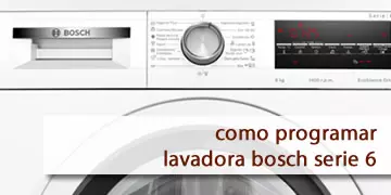 cómo programar lavadora bosch serie 6