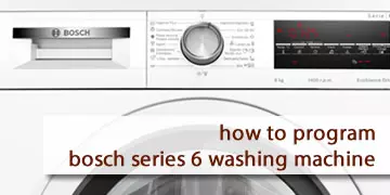 steps to program bosch series 6 washing machine