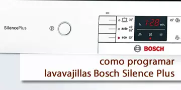 cómo programar lavavajillas bosch silence plus