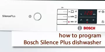 How to program Bosch Silence Plus dishwasher