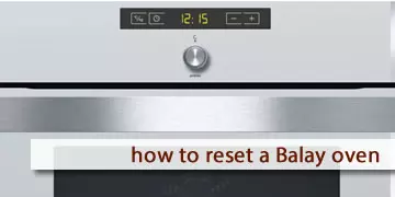 How to reset a Balay oven?