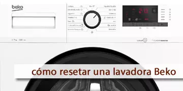 how to reset or restart a Beko washing machine