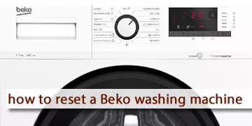 Steps to reset or restart a Beko washing machine