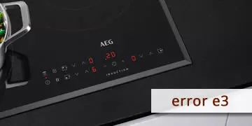 error e3 Induction plaque aeg