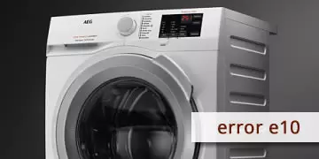 error e10 dryer aeg