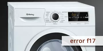 error f17 washer balay