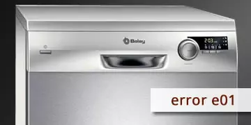 error e01 dishwasher balay