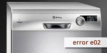 error e02 dishwasher balay