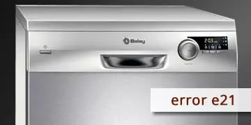 error e21 dishwasher balay