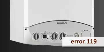 error 119 boiler baxiroca