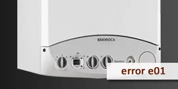 error e01 boiler baxiroca