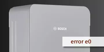 error e0 calentador bosch