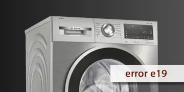 error e19 washer bosch