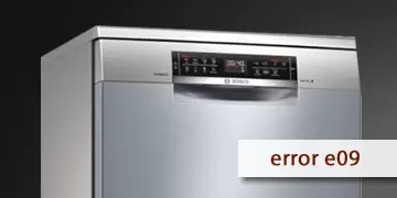 error e09 dishwasher bosch