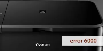 error 6000 printer canon