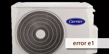 error e1 air conditioner carrier