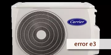 error e3 air conditioning carrier