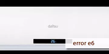 error e6 aire acondicionado daitsu