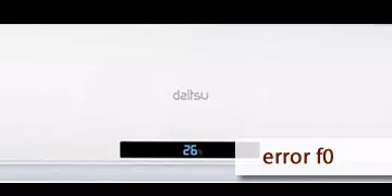 error f0 aire acondicionado daitsu