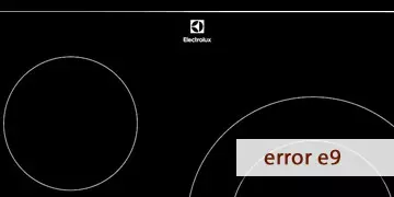 error e9 placa de induccion electrolux