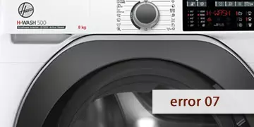 hoover washing machine error 07