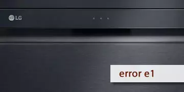 lg dishwasher error e1