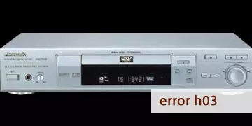 error h03 dvd panasonic