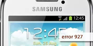 samsung galaxy young error 927