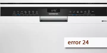 siemens dishwasher error 24