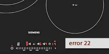 siemens induction plaque error 22