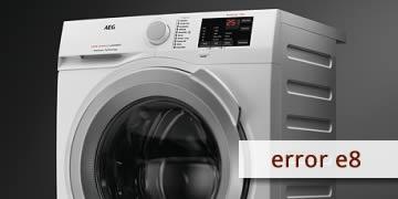 error e8 aeg washer