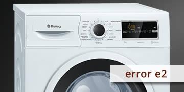 error e2 washer balay