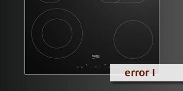 error l ceramic hob beko