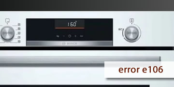 error e106 oven bosch