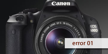 error 01 camara canon