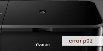 error p02 printer canon