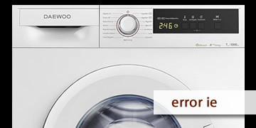 error ie washer machine daewoo