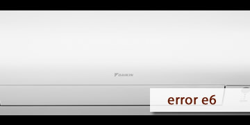 error e6 air conditioning daikin