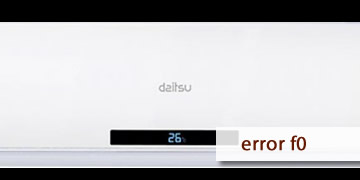 error f0 air conditioning daitsu